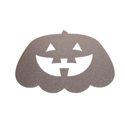 China Halloween Senior Child Viable Cavity Pumpkin Single Dining Table Funny Cute Mat Pvc Unique Placemat for sale