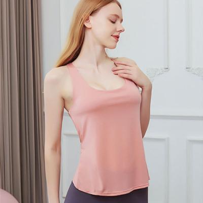 China New Breathable Yoga Vest Bra Sports Invest Cross Top Loose Running Fitness Suit Sportswear For Ladies for sale