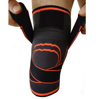 China Adjustable Elasticity Breathable Hot Sale Knitted Sports Knee Pad Running Fitness Bicycle Knee Pad for sale