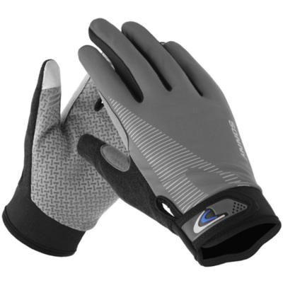 China Soft Feel Comfortable Ice Silk Gloves Outdoor Riding Non Slip Golf Gloves for sale