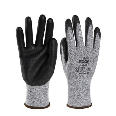 China Seamless Coating Knitted Narrow Wrist Tender Applications Ansell Cut-Resistant Safety Gloves Work Wear Hand Gloves EN388 Anti Cut Working Safety Gloves for sale