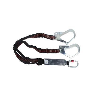 China Fall arrest with the energy dissipator in the double elastic strap (y). bungee cord for hook climbing tool retractable elastic custom safety rope for sale