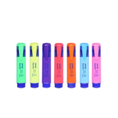 China Office School Stationery Wholesale Large Volume Smooth Colored Highlighter Pen for sale