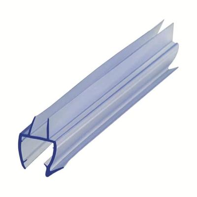 China Modern 8-10mm Shower Screen PVC Sealing Strip For Bathroom Glass Door for sale