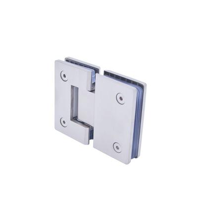 China Easy Installation stainless steel 304 square shape glass to glass hinge for sale