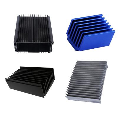 China Aluminum Heatsink CNC Machining Cutting Service Amplifier Extrusion Square Led Heatsink for sale