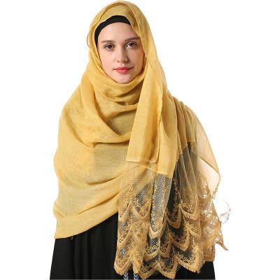 China Protect Women Chiffon Solid Color Muslim Head Pashmina Bandana Shawls And Wraps Easy Ready To Wear Hijab Shops for sale