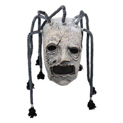 China Breathable Creepy Demon Adult Scary Props, Devil Flame Zombie Mask, Evil Clown Latex Mask Halloween Props Masks Horror Grimace Ghost Mask for sale