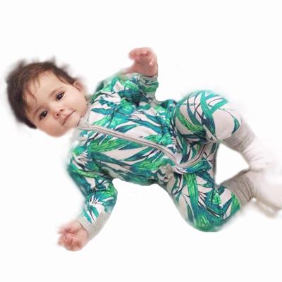 China High Fashion Cotton Baby Springs Pajamas With Print Different Bamboo Cotton Full Sleeve Romper for sale