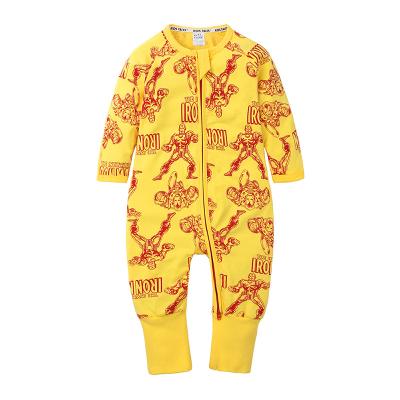 China Infant Fashion Cotton Prints Cotton Romper Home Crawling Suit For Babies Boys for sale