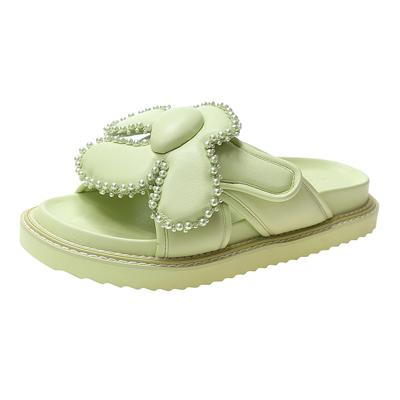 China 2021 Summer Thick Bottom Slippers Comfortable Open-Toe Women Butterfly Casual Platform Sandals for sale