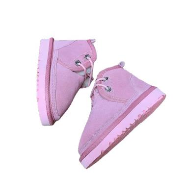 China Fashion trend parent child style winter outdoor shoes real fur wool boots sheep shearing shoes for sale