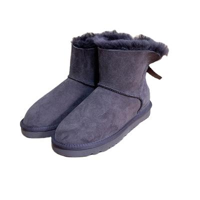 China Winter Fashion Trend Style Short Sheepskin Fur Boots Real Woolen Shear Snow Boots for sale