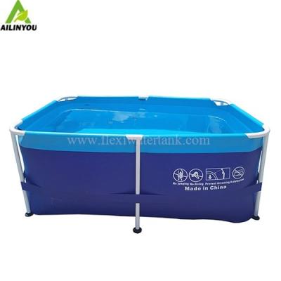 China Hot Sale Tilapia Tarpaulin  Above Ground Swimming Pool Big Size Swimming Pool for sale