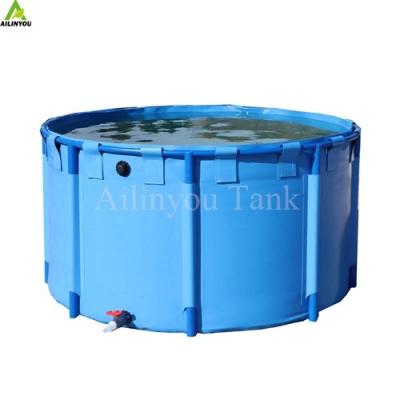 China PVC Outdoor Fish Pond Low Cost Tarpaulin Fish Tank Plastic Pools For Fish Farming en venta