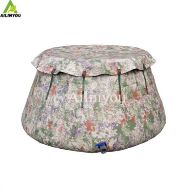 China New Designed Folding pumpkin water tank Starry camouflage conical water storage tank for sale