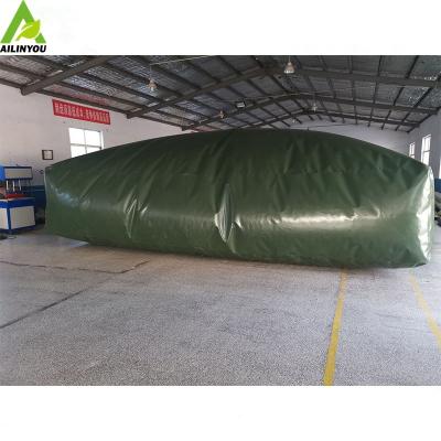 China Ailinyou water tank 100000 liter PVC water storage pillow tank for sale