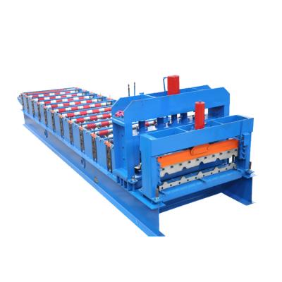 China Automatic Hotels PPGI GI PPGL GL Corrugated IBR Panel Double Layer Metal Roofing Roll Forming Machine Roof Sheet Tile Making Machine for sale