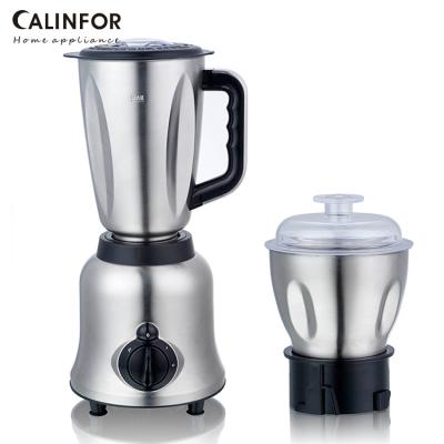 China 2 IN 1 Competitive Price 3 in 1 Electric Stainless Steel Blender Smoothie Powder Juicer Blender with Stainless Steel Jars for sale