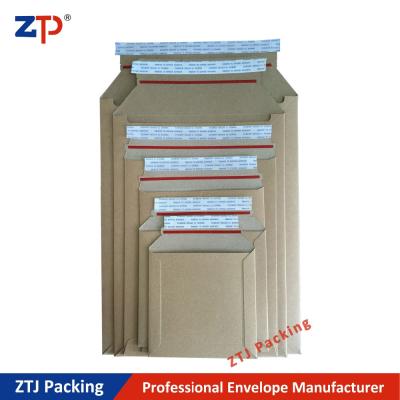 China 100% Recyclable Cardboard Hard Packing Mailers Shipping Expanded Envelopes for sale