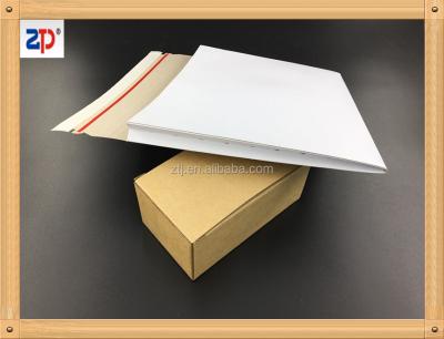 China Expandable Cardboard Gusset White Mailers Expandable Envelope for sale