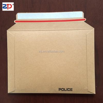 China 450gsm Brown Kraft Paper Board Envelope Self-Seal Express Mailer for sale