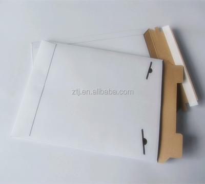 China Recyclable Kraft Paper Cardboard Tag Envelopes Folder Easy Open Mailers for sale