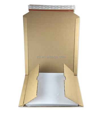 China Easy Use Express Packing Corrugated Book Envelope Mailers For Shipping for sale