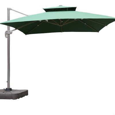 China Contemporary Outdoor Garden Beach Umbrellas With Lights Parasols Hanging Banana Umbrella for sale