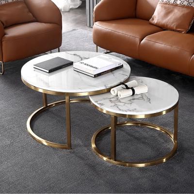 China Factory Price New Contemporary Coffee Table Set Glass Side Table Stainless Steel Furniture for sale