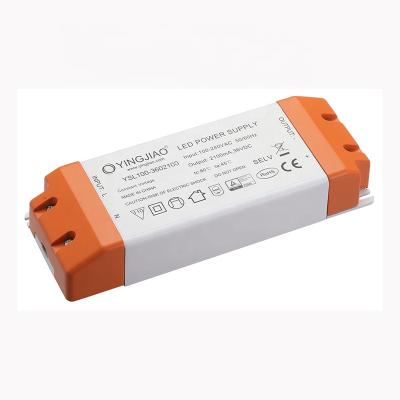 China China Factory 60W 12V 24V AC DC Power Supply Constant Voltage Triac Dimming LED Driver YSL100-D for sale