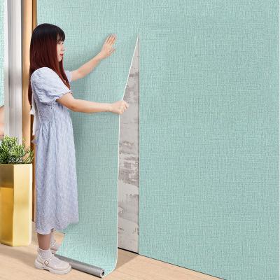 China Waterproof+ECO-Friendly Good Prices Wall Decor 280cm Linen Foam 3d Adhesive Waterproof Home Wallpaper Rolls for sale