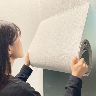 China Waterproof+ECO-Friendly Bedroom Wall Decoration Modern Optional Style Easy And Convenient Self Install Roll Wallpaper PVC Material China Factory Directly for sale