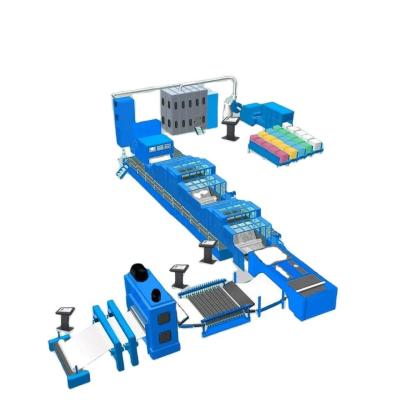 Cina Macchina per l'addittamento di tessuti poliesterici 200 m/min velocità Macchina per l'addittamento di cotone in vendita