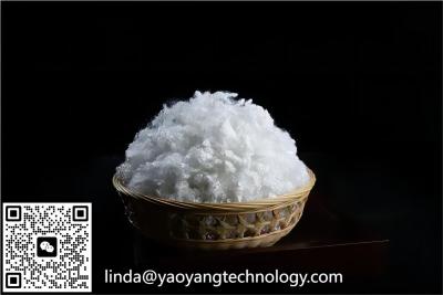 China Ultra Resistant White Virgin Polyester Staple Fiber for sale