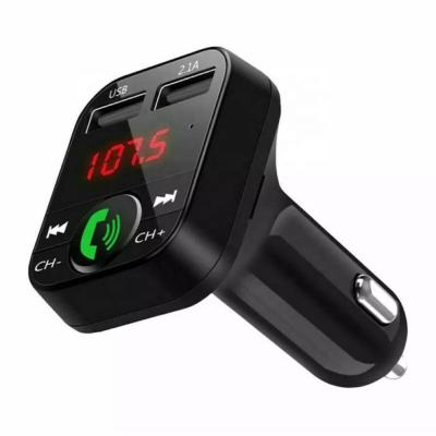 China Hot Selling Mobile Phone Car USB Charger Charging Mobile 2 USB Port Car Handsfree Calling Fast Charging Charger for sale