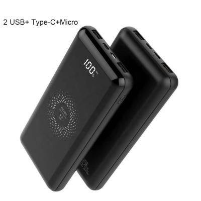 China 15W 10000 Mah Power Banks Support 15W Charging Power Bank Fast Wireless Charging Station Portable Mobile Charger for sale