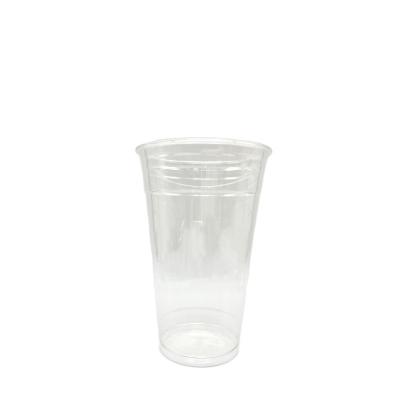 China 20oz-98mm Low Temperature Performance Round Bottom Disposable Plastic Coffee Cups PET Cold Drink Cup for sale