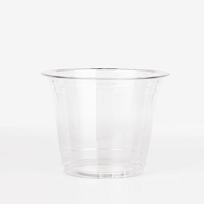 China Custom Plastic Cups Recyclable Juice Cup Take Away Drinks 8oz-32oz Logo Packaging Disposable Clear Unique 117mm for sale