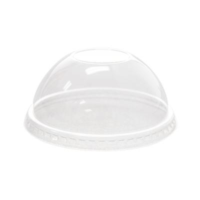 China Low Temperature Performance 95mm Clear Dome Lid Plastic Plates Disposable Coffee Cups Lids PET Cold Drink Cup Lid for sale