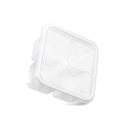 China Disposable Custom LOGO Packaging Food Grade Clear Clamshell PET Plastic Boxes For Fruits And Vegetables for sale