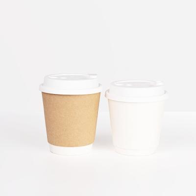 China Recyclable Disposable Coffee Paper Cups Logo Paper Cup With Custom Logo for sale