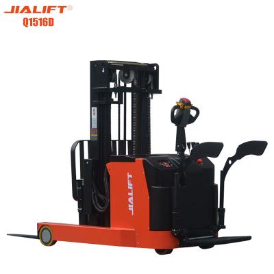 China Electric Reach Stacker Standing On 1300kg Lifting Height 1600mm for sale