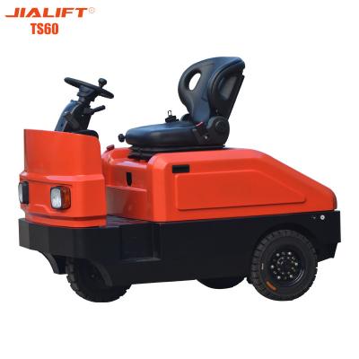 China 6000kg Electric Tow Tractor Motors Seated Electric Baggage Tug  5500N for sale