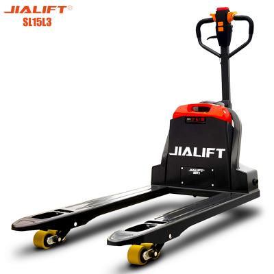 China 1 Ton 1500kg Electric Pallet Truck Pedestrian Rated Traction High Lift for sale