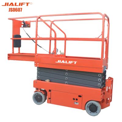 China Scissor Self Propelled Work Platform Arial Work Platform 7.8m 230kg Jialift for sale