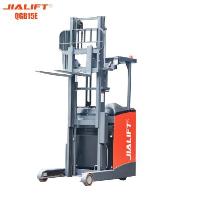 China Walkie Electric Reach Truck 1500kg Lifting Height 3000mm Reach Forklift 3kw for sale