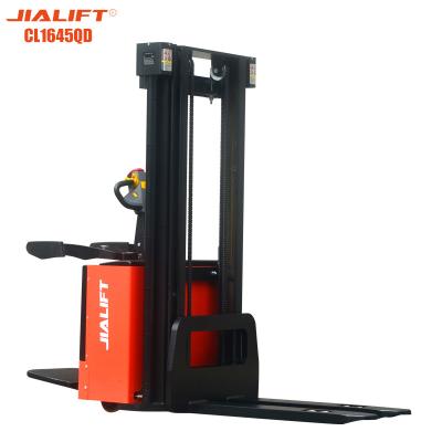 China Fully Automatic Electric Stacker Rated Traction Weight 1600kg Lifting 4500mm for sale