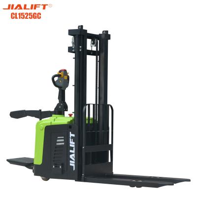 Cina CE Electric Double Stacker 1500kg Lifting 2530mm Forklift Palet Stacker in vendita