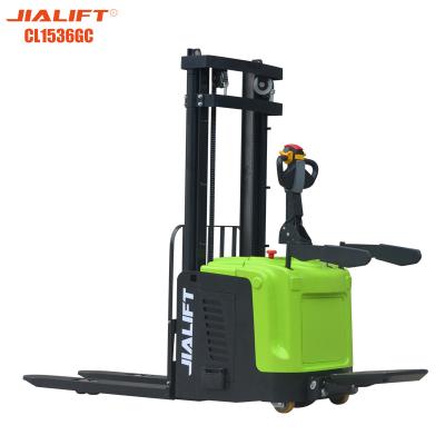 Cina Doppio sollevamento 3630mm Altezza di sollevamento Electric Reach Stacker Pallet Stacker 1500kg in vendita